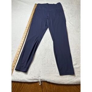 Halara 7/8 Leggings High Waisted Navy Blue Pockets Women's Size M